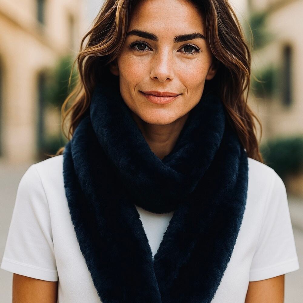 Morris Kaye & Sons Exclusive Furriers Knitted Rabbit Fur Infinity Scarf & Gloves